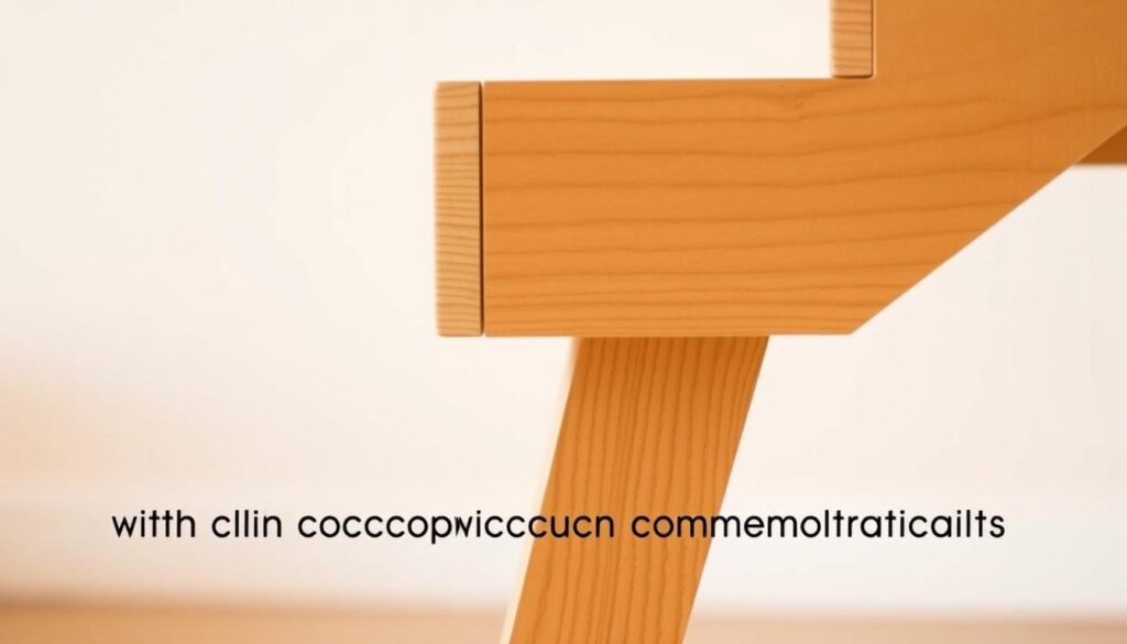 A detailed wooden step with a smooth, natural grain, illuminated by warm, directional lighting from the side. The step is set against a clean, minimalist background, allowing the textural details to take center stage. The angle showcases the step's depth and profile, emphasizing its sturdy construction and functional design. The image conveys a sense of simplicity and craftsmanship, perfectly suited to illustrate the step-by-step building process of a DIY coffee table with hidden storage compartments. A detailed wooden step with a smooth, natural grain, illuminated by warm, directional lighting from the side. The step is set against a clean, minimalist background, allowing the textural details to take center stage. The angle showcases the step's depth and profile, emphasizing its sturdy construction and functional design. The image conveys a sense of simplicity and craftsmanship, perfectly suited to illustrate the step-by-step building process of a DIY coffee table with hidden storage compartments.