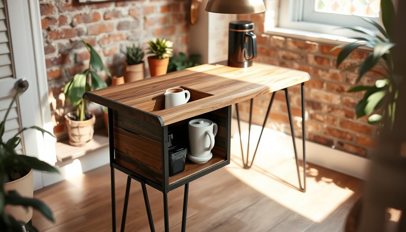 DIY Coffee Station Table: Combine Storage And Style For Your Coffee Bar