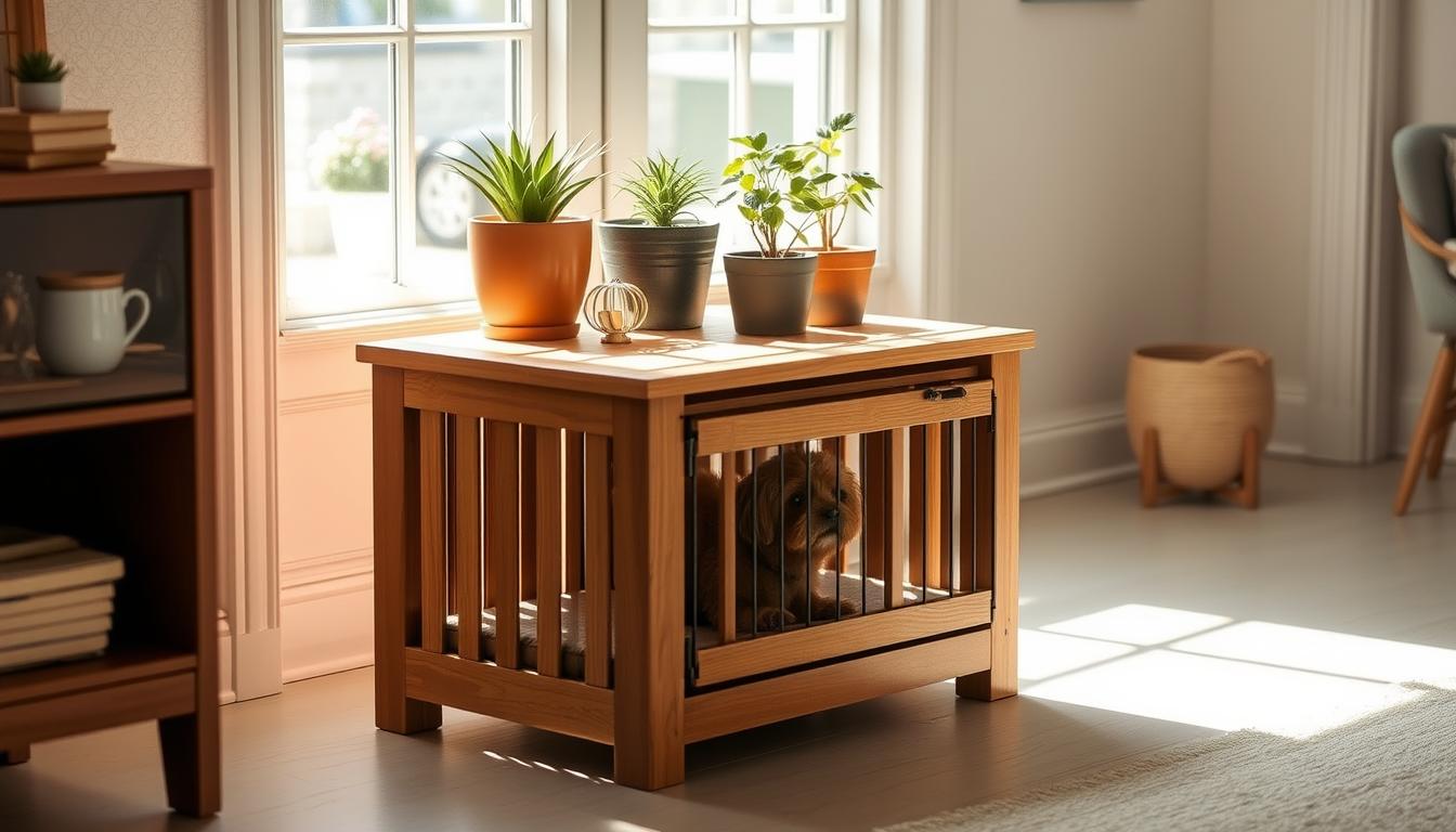 DIY Side Table Dog Crate: Functional Furniture For Pets